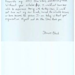Alumni Scholarship Letter - 2014