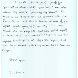 Alumni Scholarship Letter - 2014