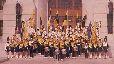 Sky Ryders in Front of Reno County Courthouse - 1964